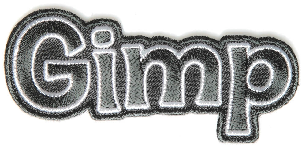 Gimp Funny Iron on Patch