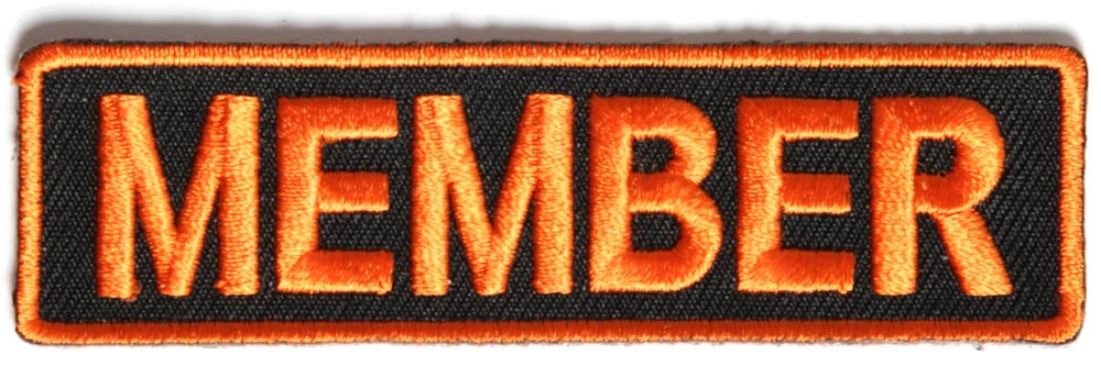 Member Patch 3.5 Inch Orange