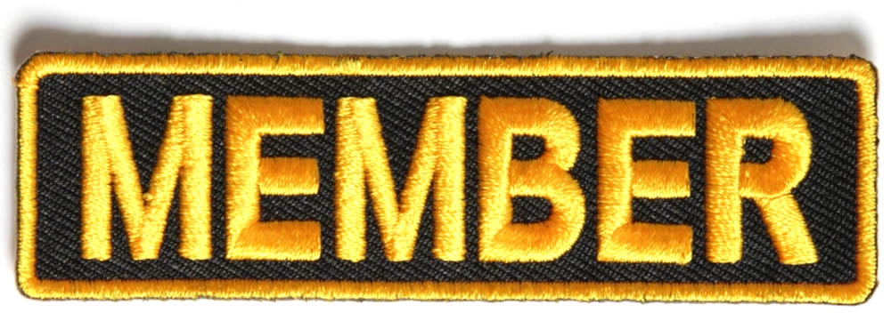 Member Patch 3.5 Inch Yellow