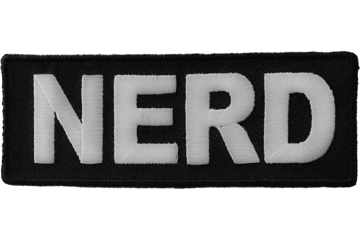 Nerd Funny Iron on Patch