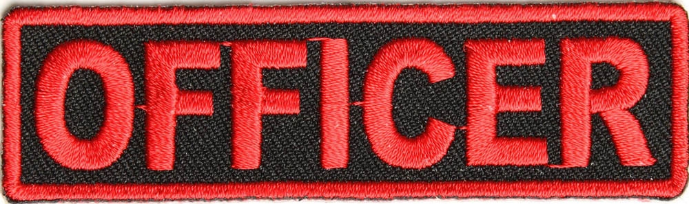 Officer Patch Red
