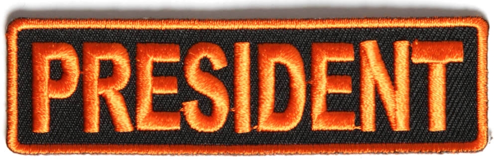 President Patch 3.5 Inch Orange