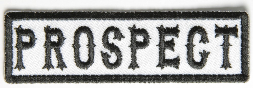 Prospect Patch Black On White