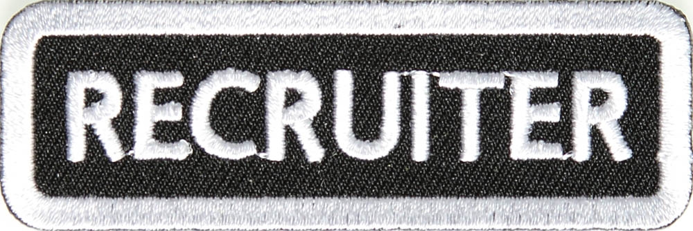 Recruiter Patch White