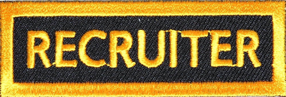Recruiter Patch Yellow