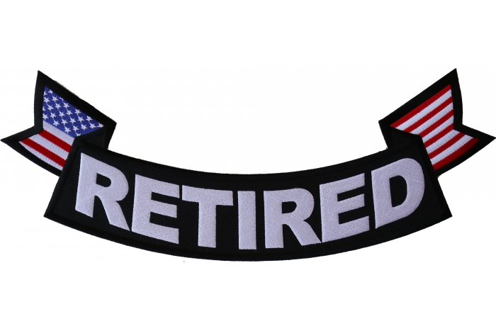 Retired Extra Large Rocker Patch Retired Extra Large Rocker Patch