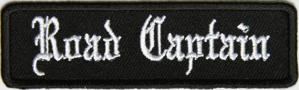 Road Captain Patch In Old English