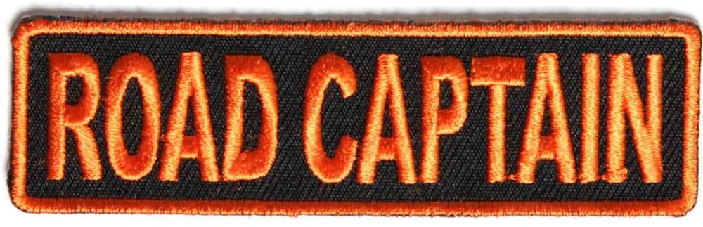 Road Captain Patch 3.5 Inch Orange