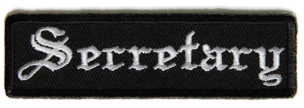 Secretary Patch In Old English