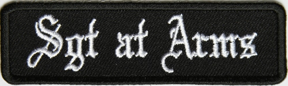 Sgt At Arms Patch In Old English