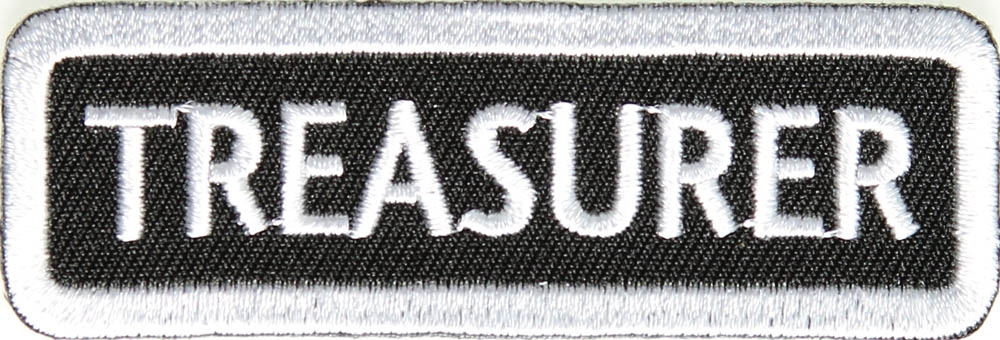 Treasurer Patch White