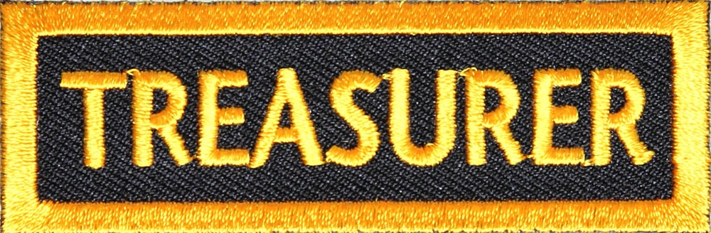 Treasurer Patch Yellow