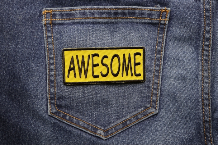 Awesome Patch shown on jeans
