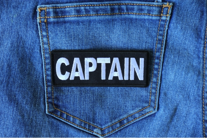 Captain Patch shown on jeans