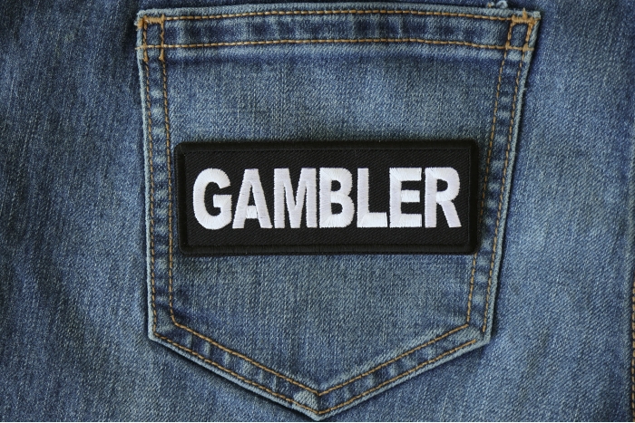 Gambler Patch shown on jeans