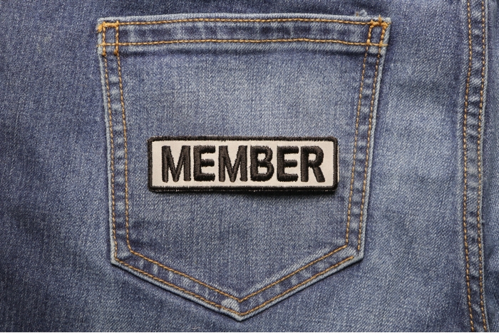 Member Patch shown on jeans