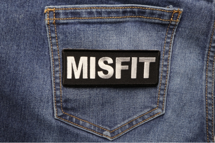 Misfit Patch shown on jeans