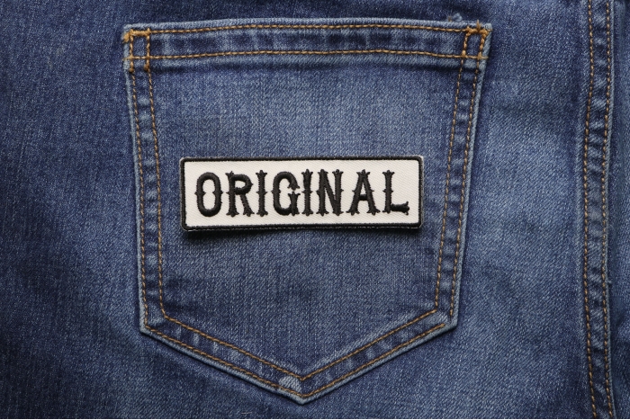 Original Patch shown on jeans