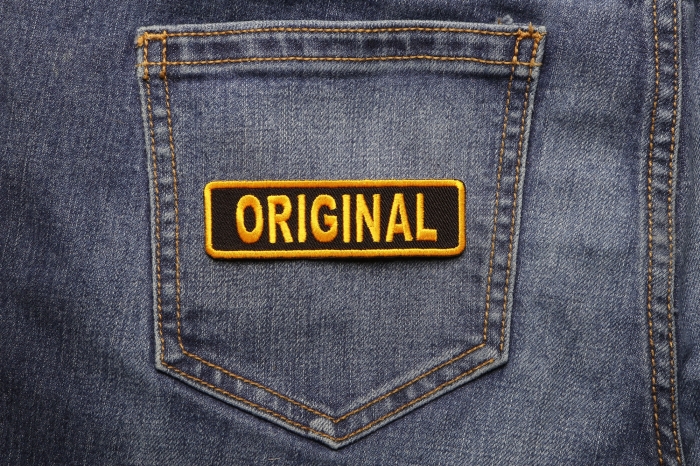 Original Patch shown on jeans