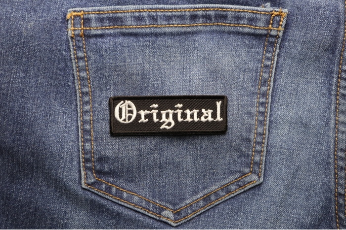 Original Patch shown on jeans