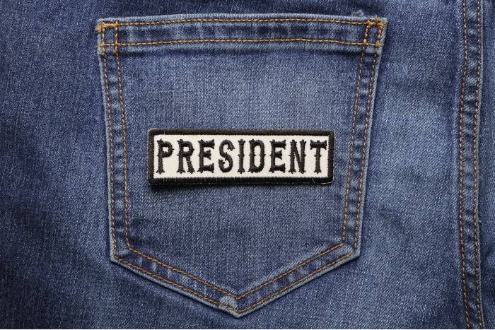 President Patch shown on jeans