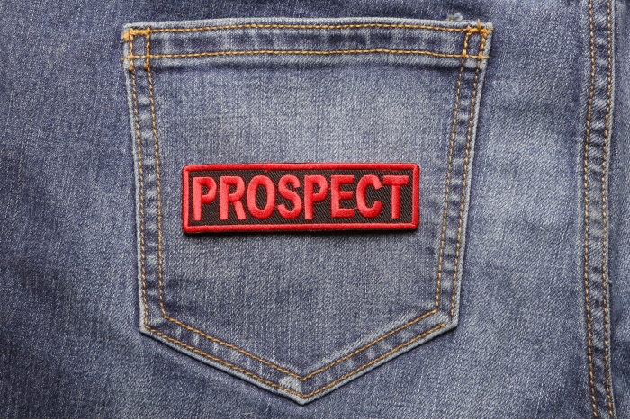 Prospect Patch shown on jeans