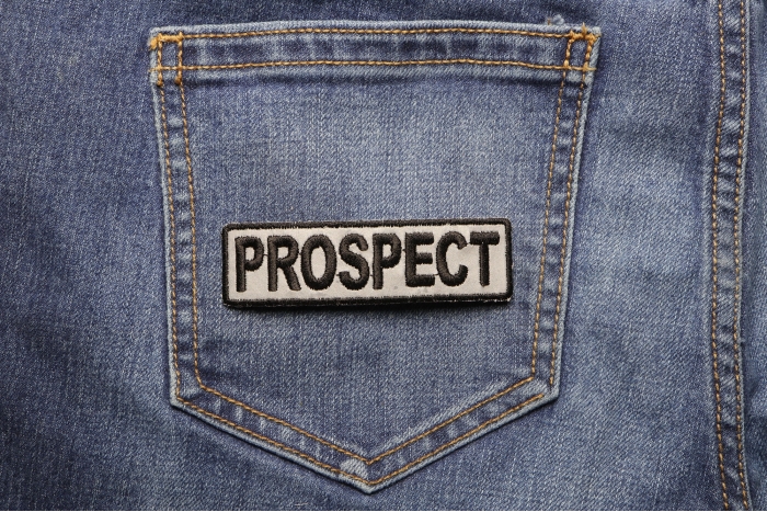 Prospect Patch shown on jeans