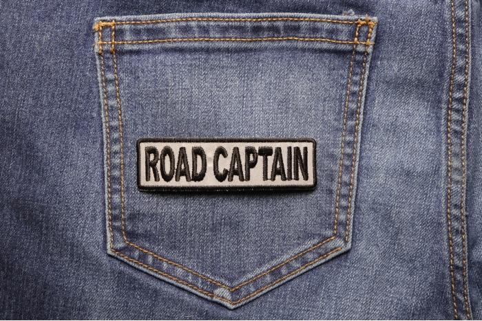 Road Captain Patch shown on jeans