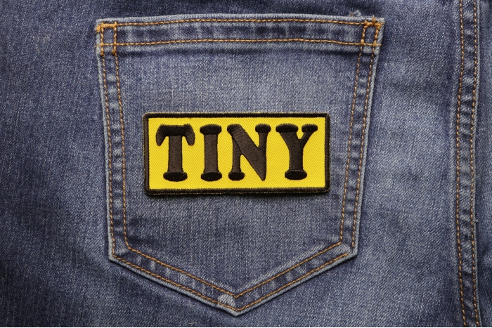 Tiny Patch shown on jeans
