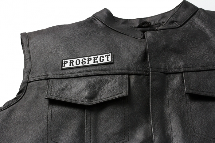  shown on leather vest