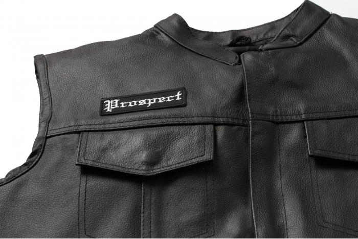  shown on leather vest