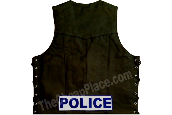  shown on leather vest