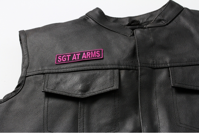 shown on leather vest