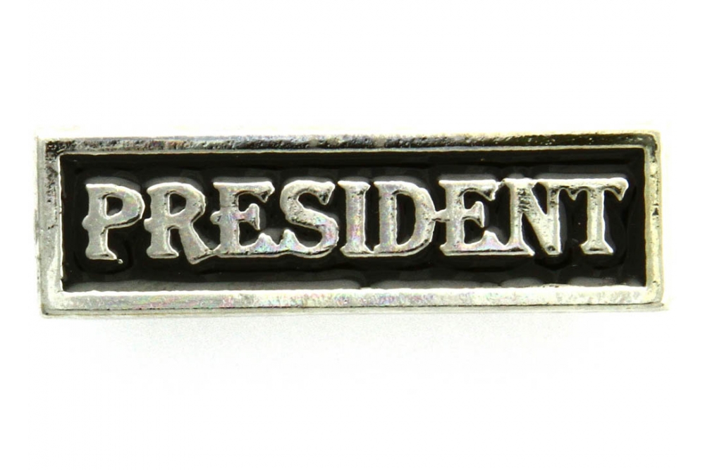 President Pin Silver Plated