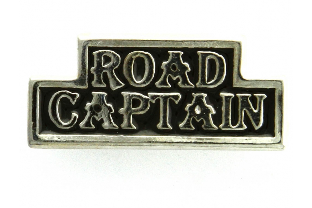 Road Captain Pin Silver Plated