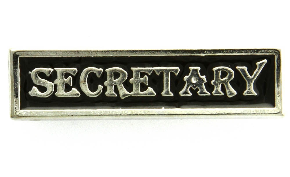 Secretary Pin Silver Plated