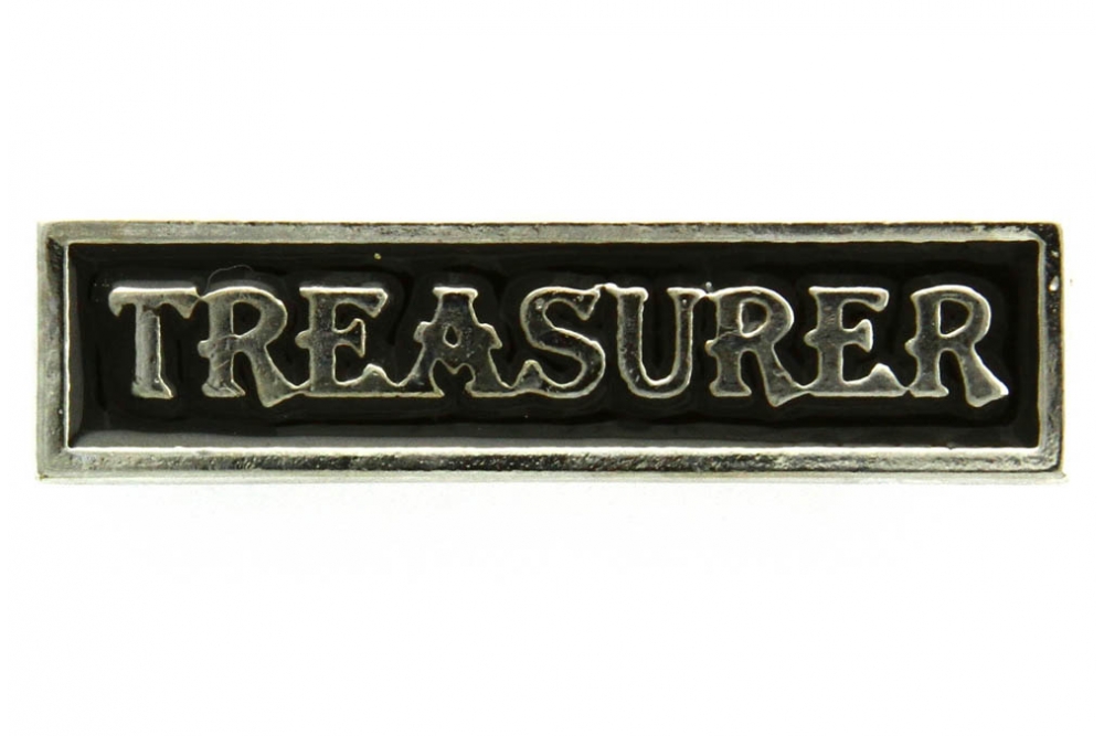 Treasurer Pin Silver Plated