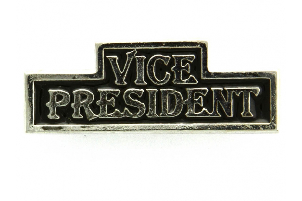 Vice President Pin Silver Plated
