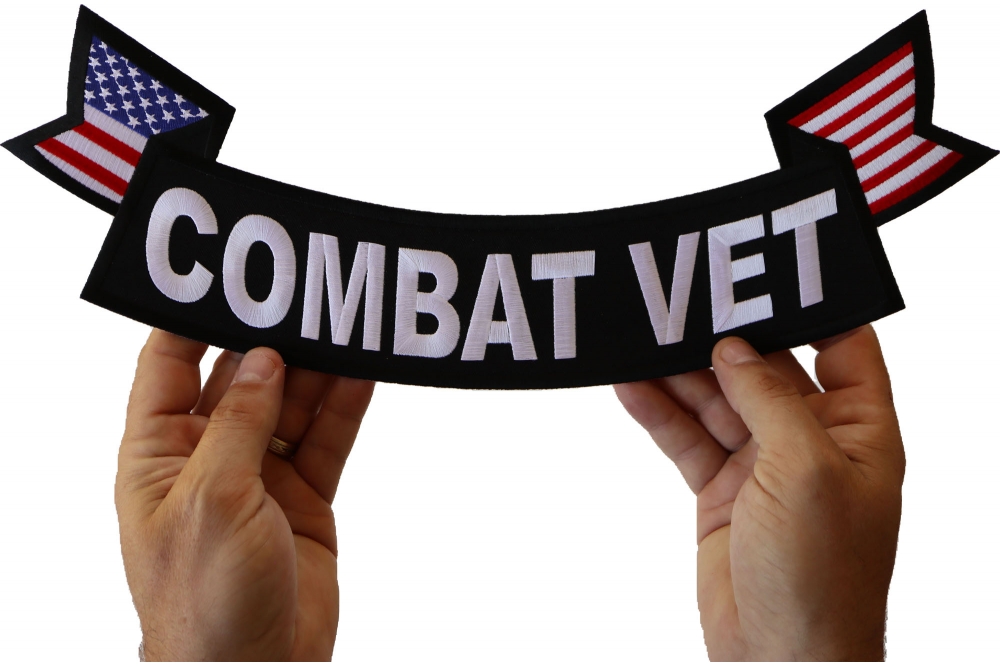 Combat Vet Extra Large Rocker Patch - TheCheapPlace