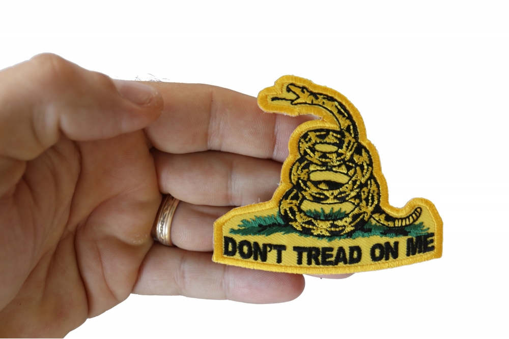 Gadsden Flag Patch Don't Tread On Me Motorcycle Jacket Embroidered Patch