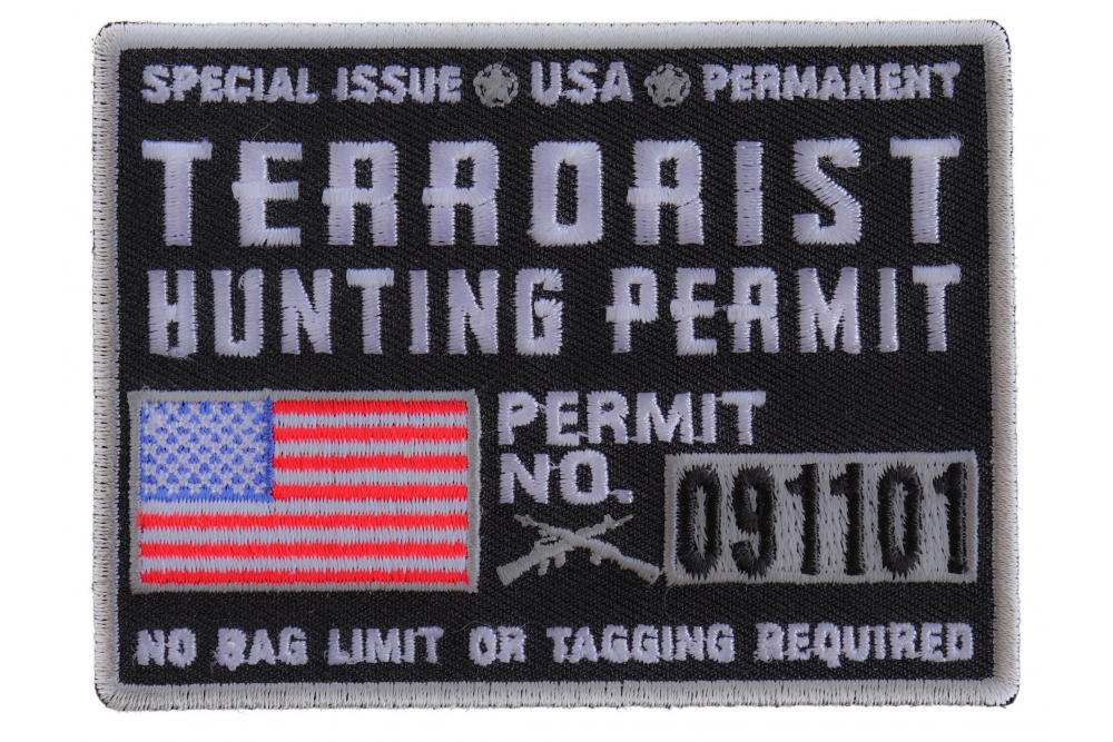 Zombie Hunting EU Legal Permit Blau PVC Flecken Klett Patch