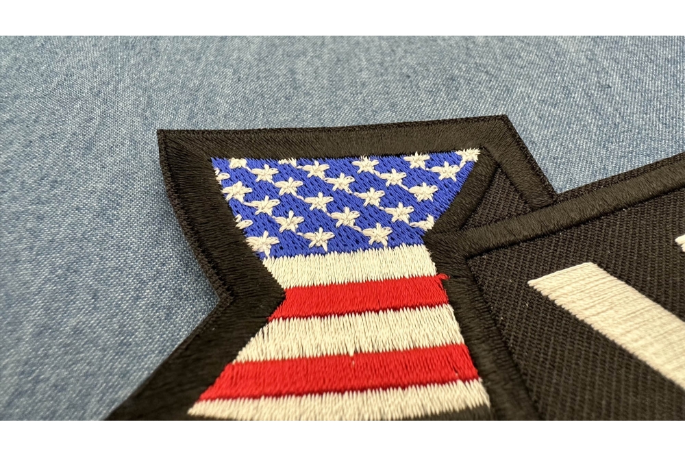 Patches Emboidered Ref. 37/PPF5001 USA Flag Patch Biker jacket vest