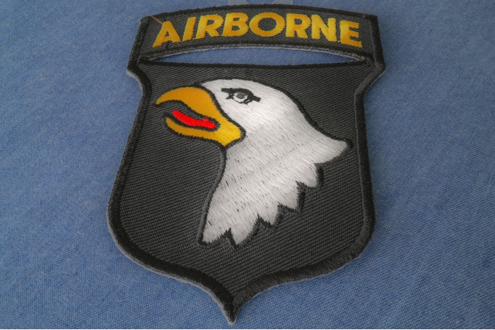 101st Airborne Patch diagonal view