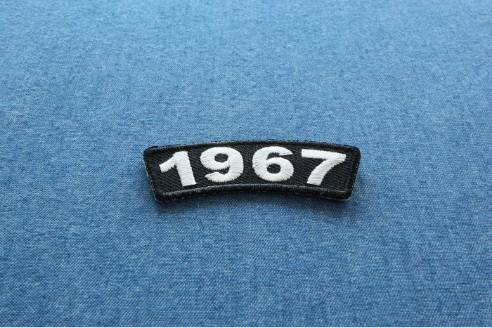 1967 Year Patch diagonal view