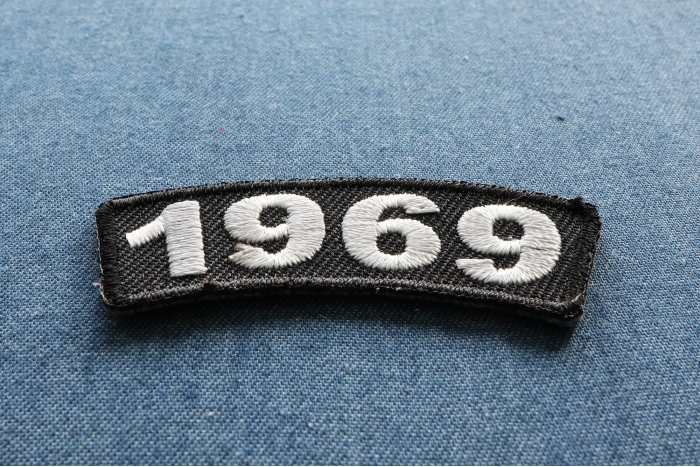 1969 Year Patch diagonal view