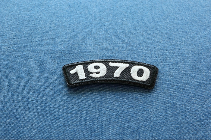 1970 Year Patch diagonal view