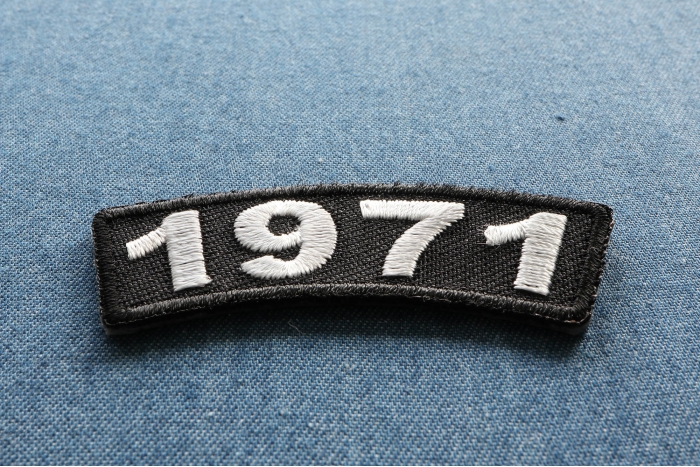 1971 Year Patch diagonal view
