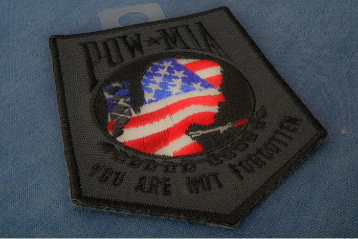 American Flag POW MIA Patch diagonal view