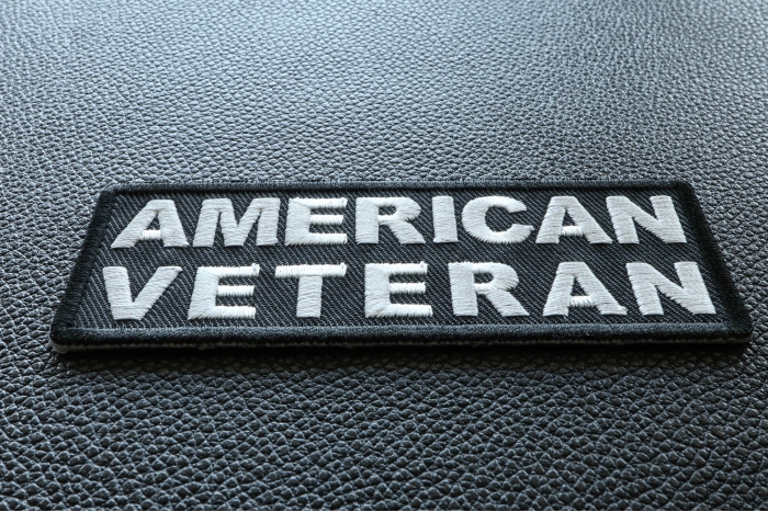 American Veteran Patch diagonal view
