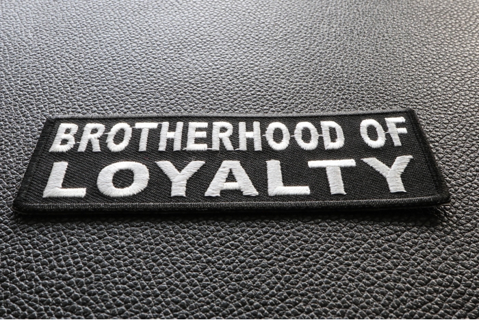 Brotherhood Of Loyalty Military Morale Patch diagonal view